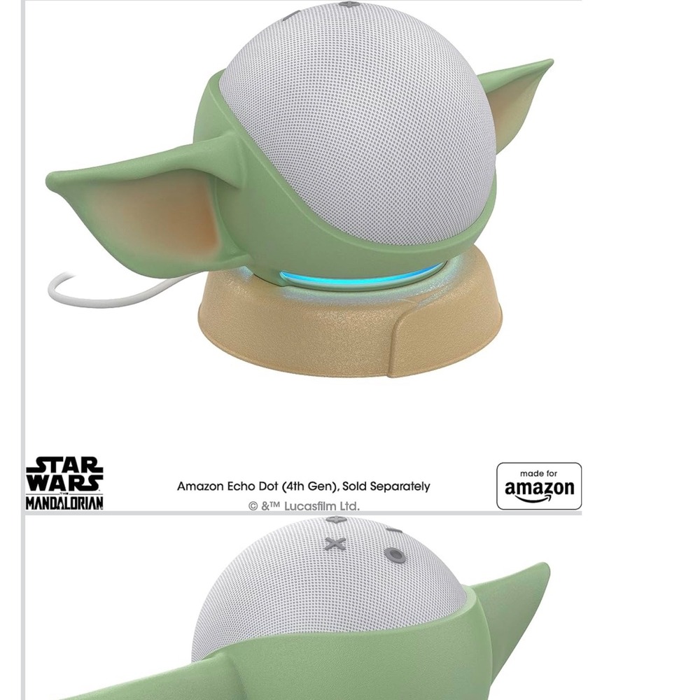 OtterBox Den Series Star Wars Grogu Stand for Amazon Echo Dot 4th Gen Green